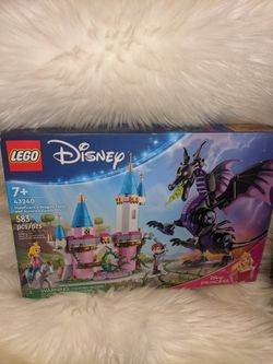 Lego Disney Maleficent's Dragon Form And Aurora's Castle 43240 New