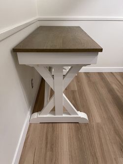 LIKE NEW* DESK AND CHAIR FOR OFFICE OR HOME -CASTILLO TRESTLE BY