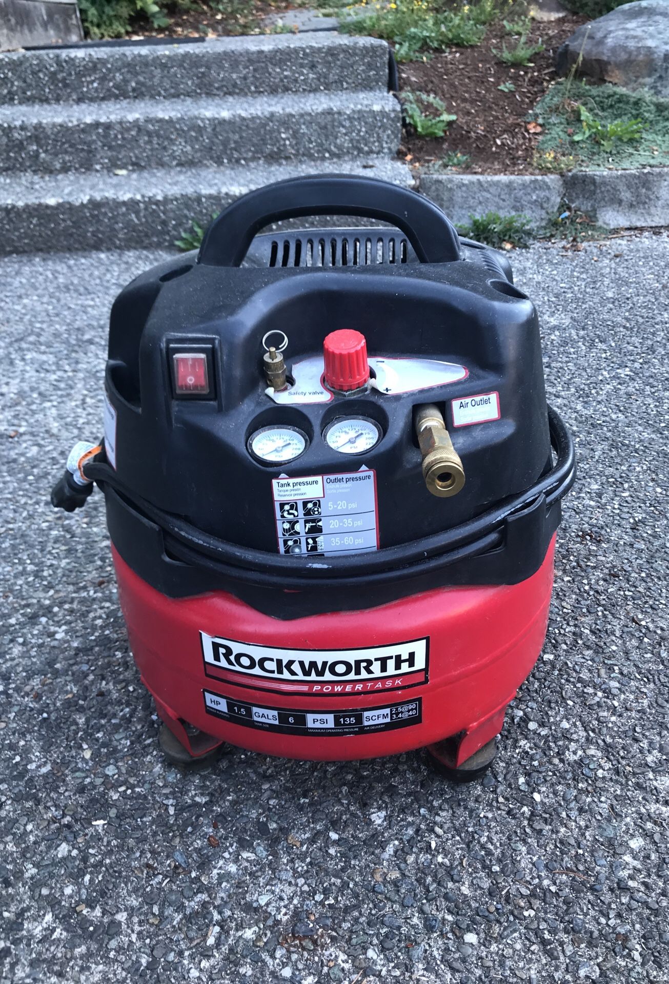 Rockworth powertask air compressor