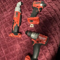 Brand New drill Set And Right Angle Impact Driver All Fuel
