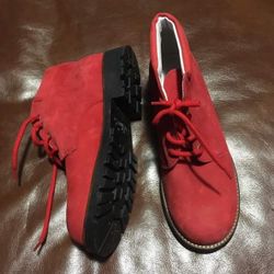 Hanna Andersson Made in Spain Leather Ankle Shoes For Girls Size 34