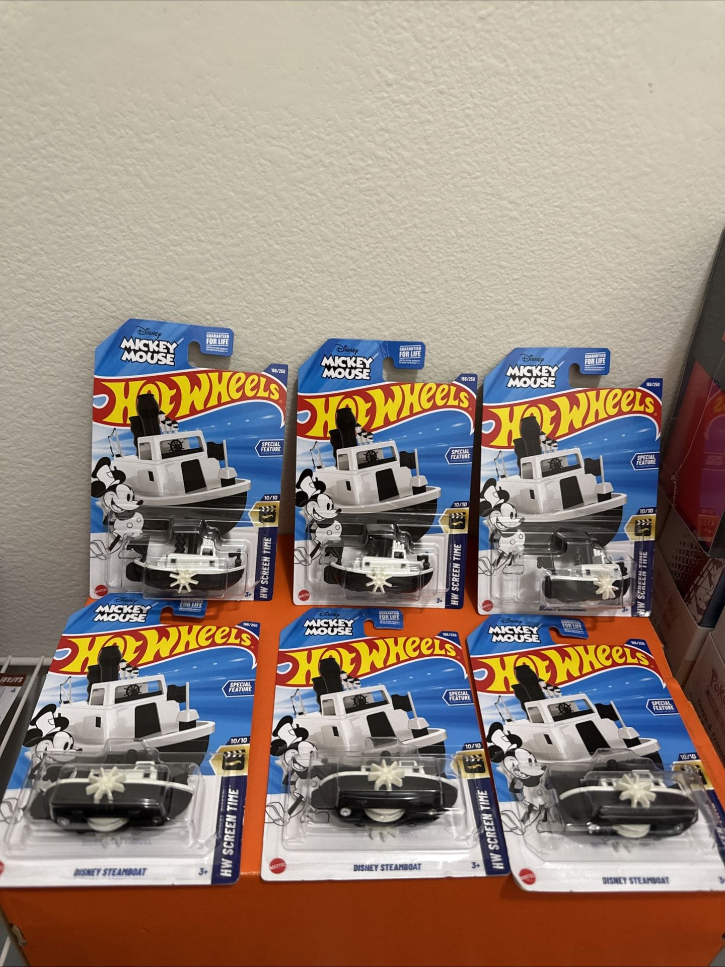 2025 Hotwheels Disney Steamboat HW Screen Time Lot Of 6