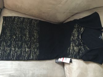 Black and gold dress NEW with tags size XS
