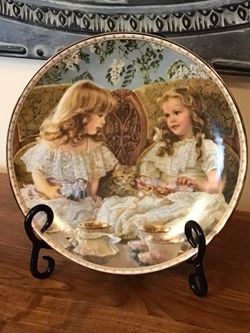 Vintage Tea Party Collectors Plate