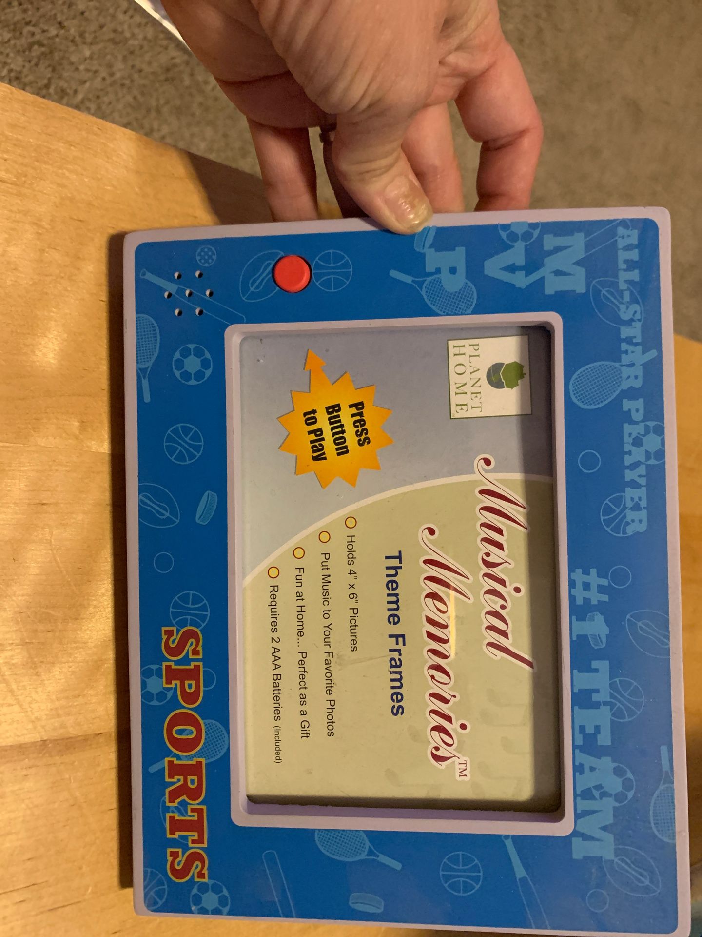 Sports photo frame