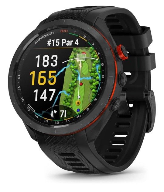Garmin Approach S70, 47mm, Premium GPS Golf Watch, Black