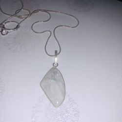 Moonstone And Sterling Necklace