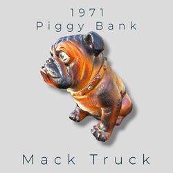 Vintage Mack Truck Piggy Bank - Pristine Condition!
