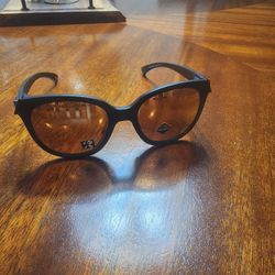 Oakley matte black prism rose gold polarized sunglasses