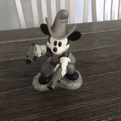 WWCC Two Gun Mickey Mouse Quick Draw Cowboy Porcelain Figurine
