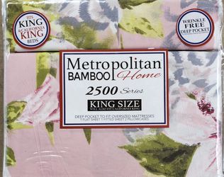 Metropolitan Bamboo 2500 Series King Size 4pc Sheet Set