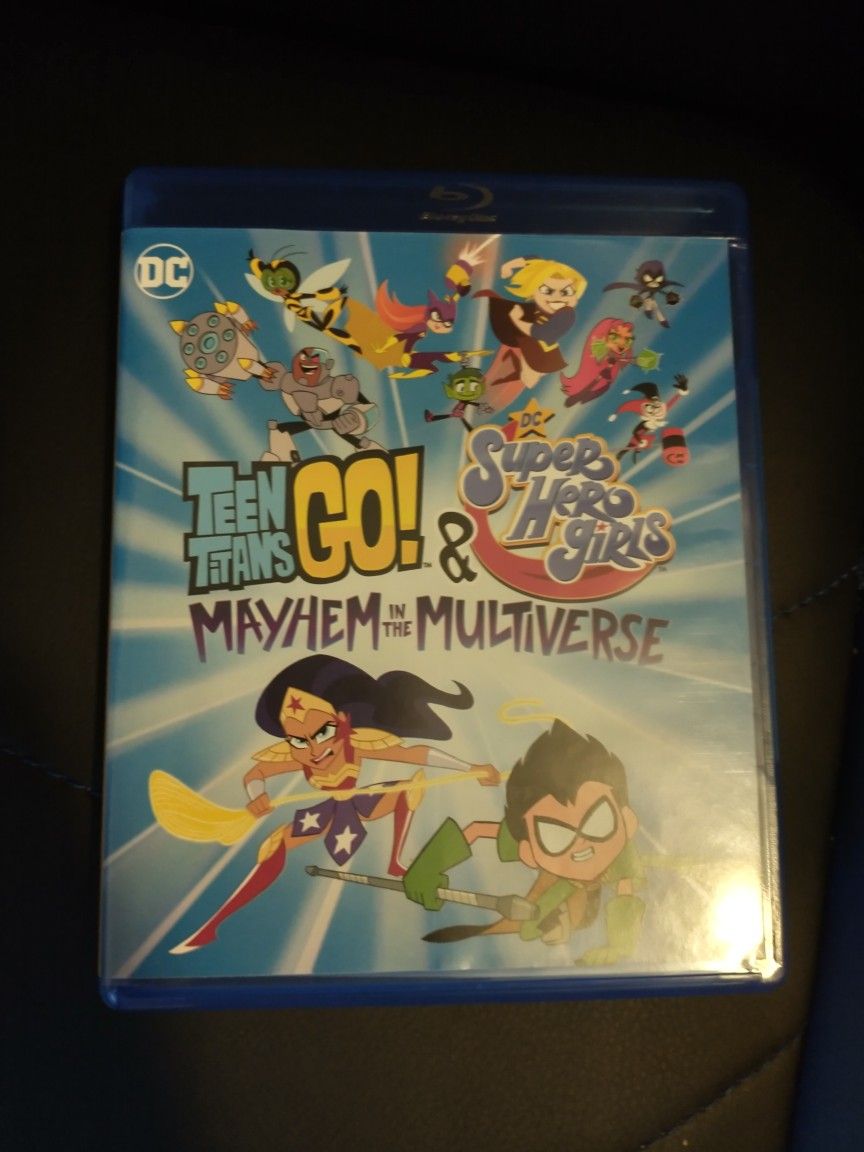 Teen Titans Go And DC Super Hero Girls Mayhem In The Multiverse Blu Ray DVD Only
