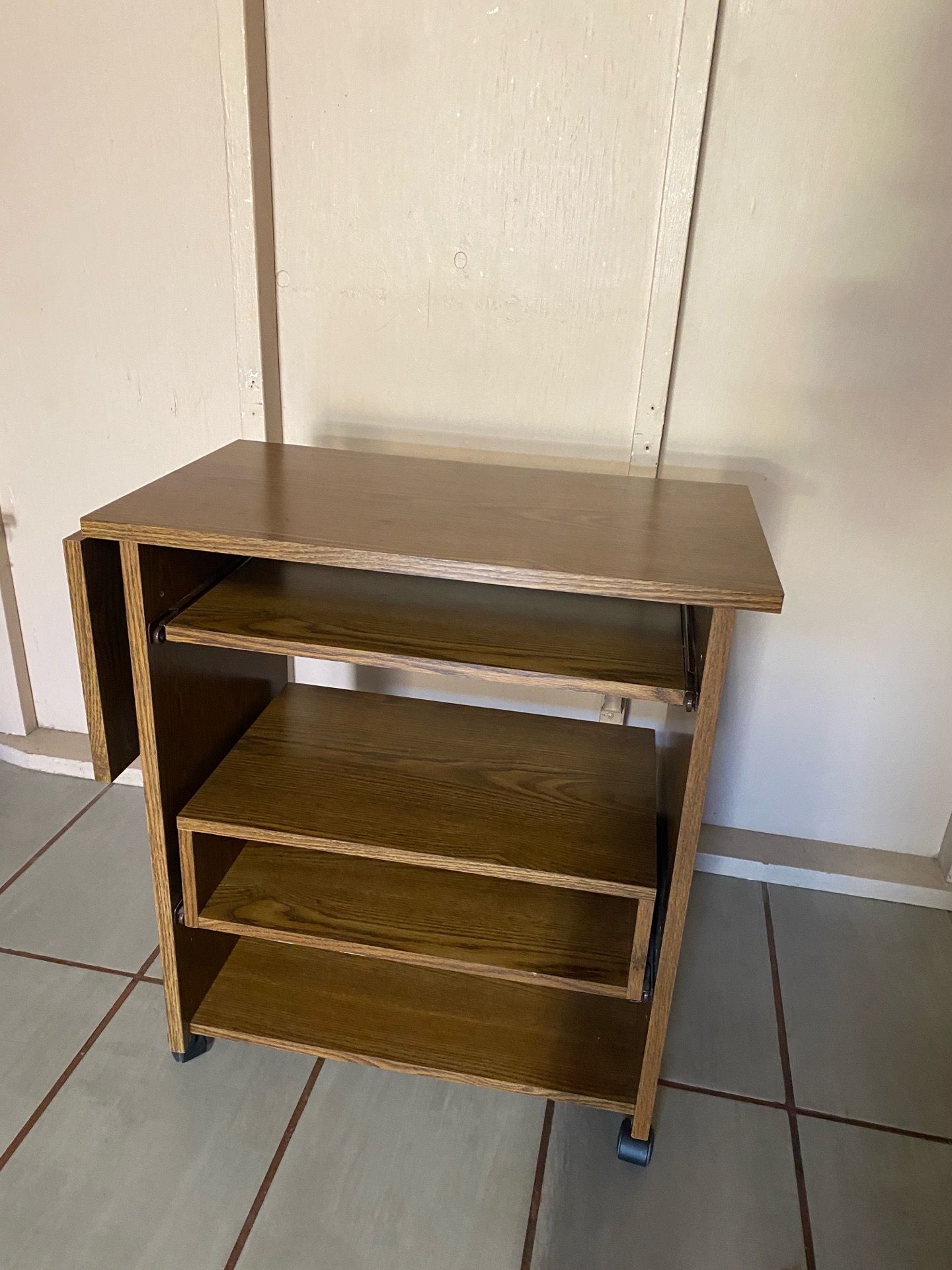 Brown wooden nightstand