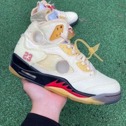 Air jordan 5s OFF WHITE SAIL   more colors available     