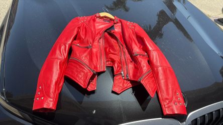 Small Red Inland LeatherJacket 