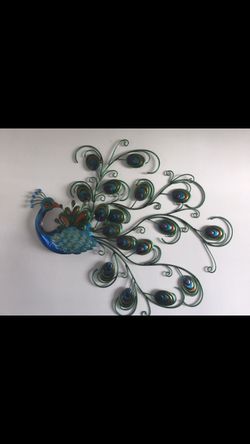Peacock Metal wall art