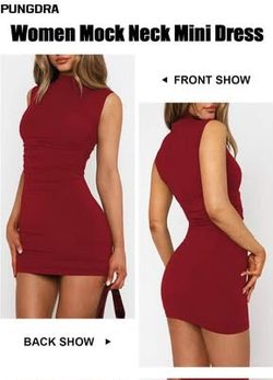 Mock Neck Dress - NWT - L