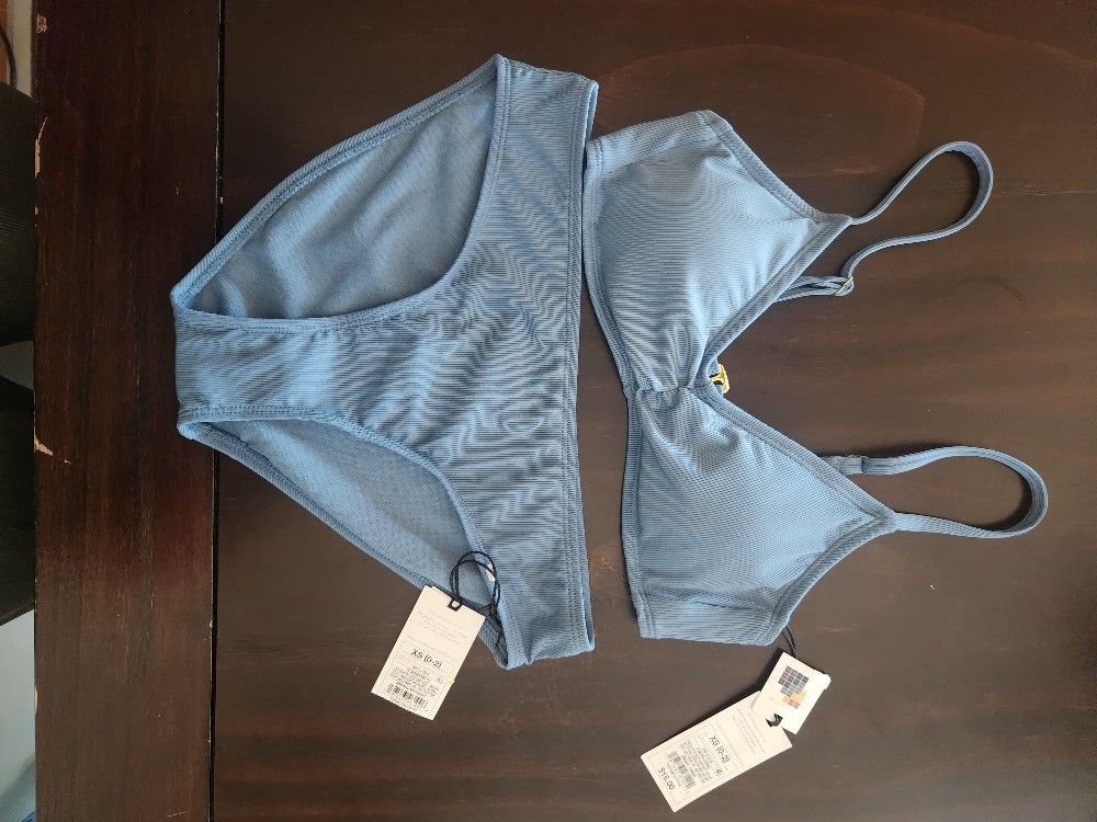 Ribbed Bikini Bottom - Size 0-2