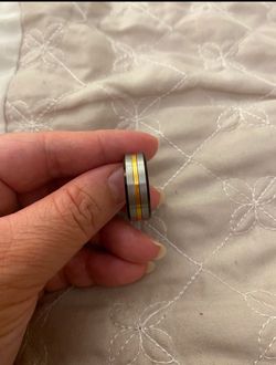 Men’s Fashion Stainless Steel Wedding Band Size 12