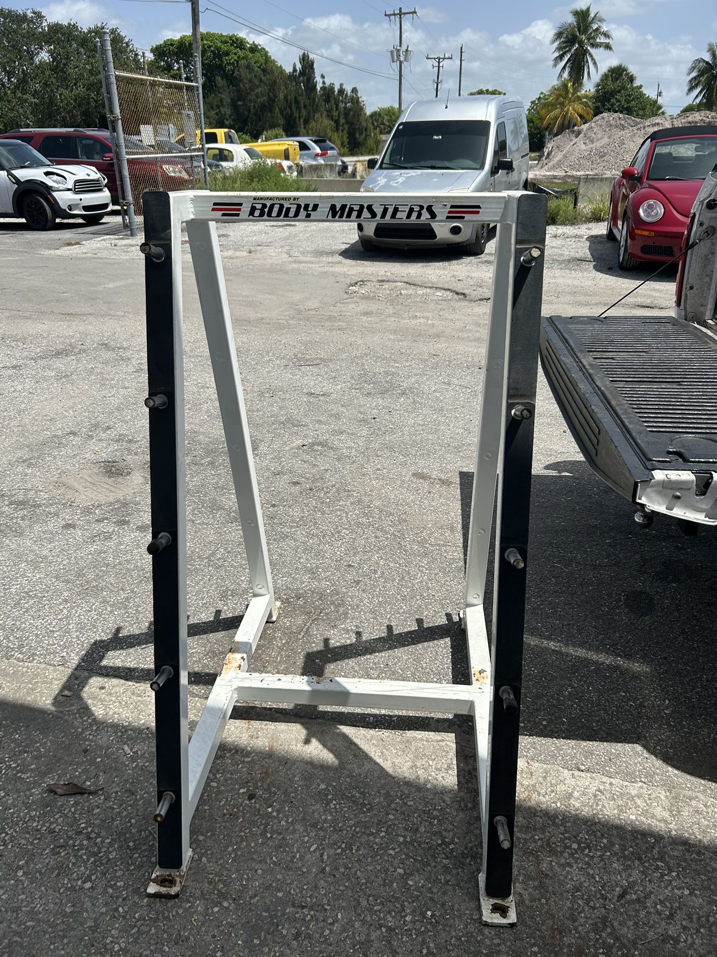 Body master barbell rack heavy duty vintage rare commercial