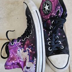 Rare Converse Galaxy Unicorn Hi Top Shoes 