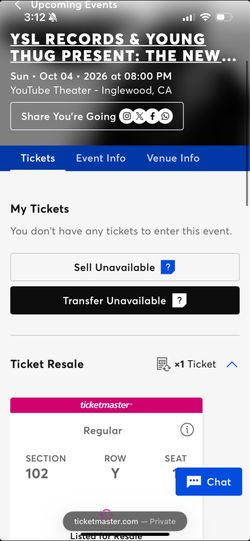 Young Thug Ticket