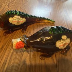 Two Orvieto Fish Decanters 