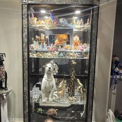 Lighted Display Glass Cabinet