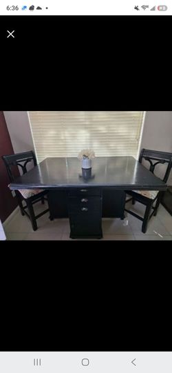 Heavy Dining Table and Chairs