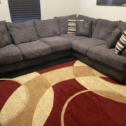Sectional Soft Sofa And Tv With Stand
