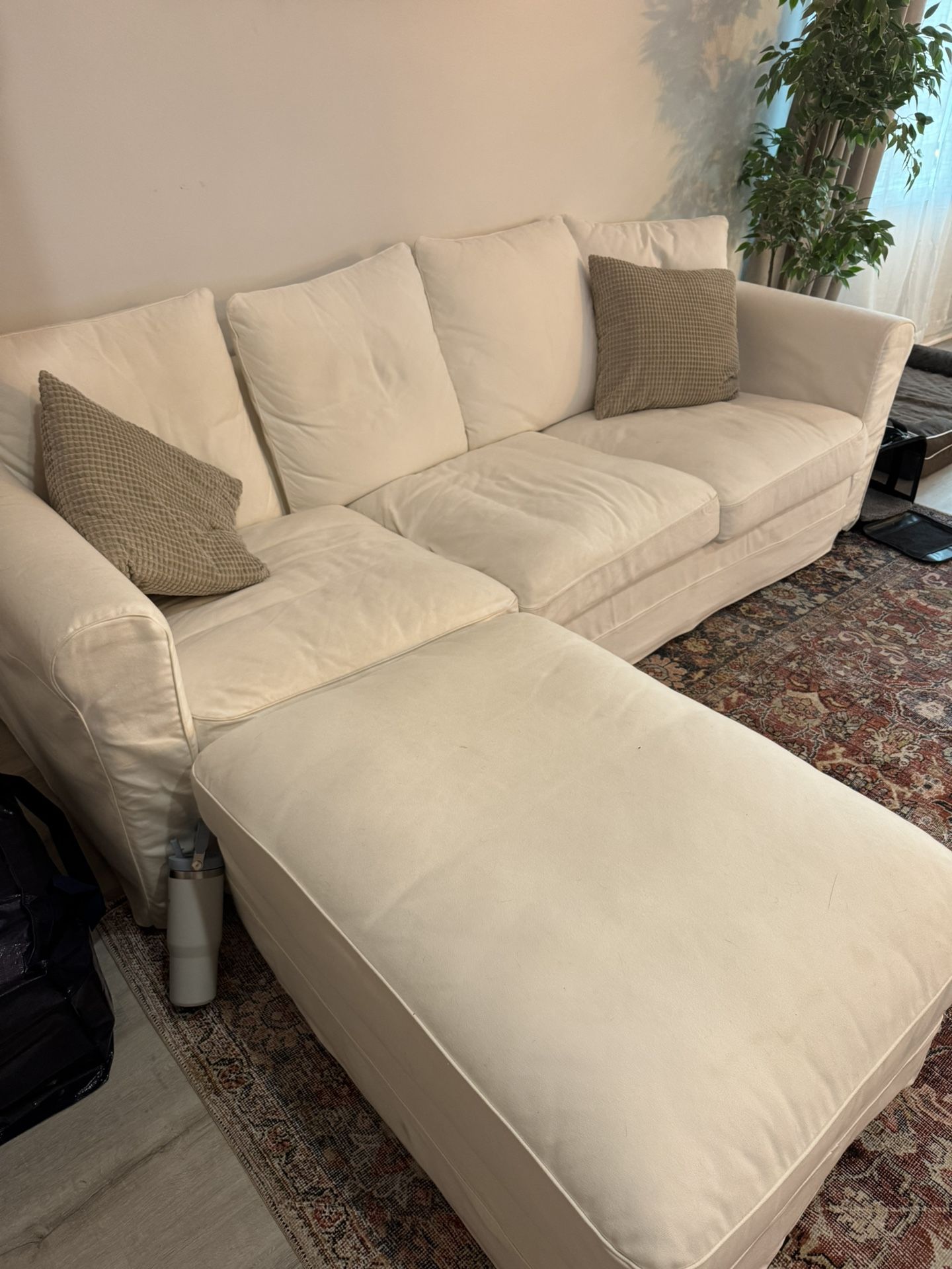 couch and ottoman