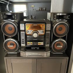 Sony Stereo with surround sound and CD Player with Cassette Player 