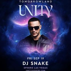 UNITY SPHERE DJ SNAKE 2 Tickets