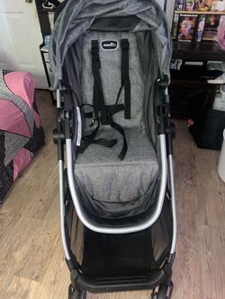 stroller and car seat