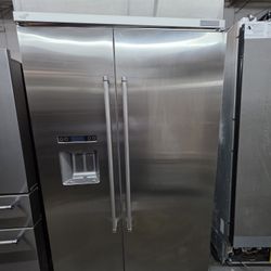 48" KITCHENAID BUILT IN STAINLESS STEEL REFRIGERATOR 