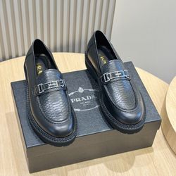 Prada Black Shoes With Box 