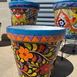 Large Talavera Planters $75each 17”x16”