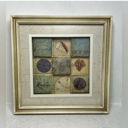 Vintage She Sells Seashells By The Seashore Framed Picture