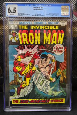 THE INVINCIBLE IRON MAN #54 CGC GRADED 6.5