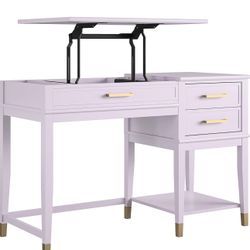 Brand New Light Purple Lift Top Desk, Makeup Vanity 