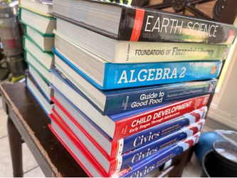 Homeschool Curriculum Textbook Lot – 13 Books (High School Level)