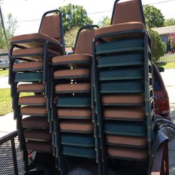Stacking dining room chairs, $18 each