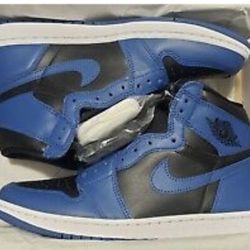Air Jordan 1 High OG Marina Blue Black Blue Size 10.5