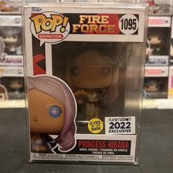 Princess Hibana Glow In The Dark Funko Pop 2022 Funimation Exclusive Fire Force