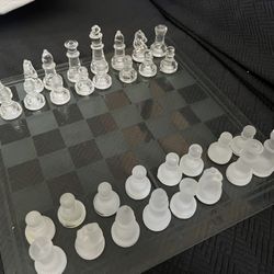 Glass Chess Set 