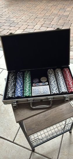 Poker Chip Set in Aluminum Carrying Case