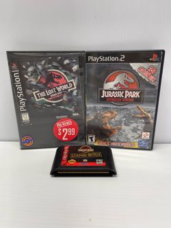 Jurassic Park PS1 PS1 & Sega Genesis Games Tested & Working