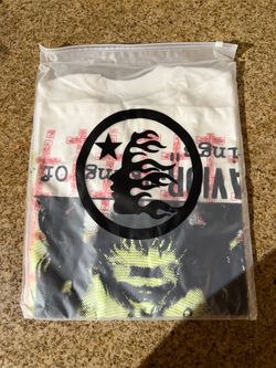 White Graphic Print T-Shirt Sz:M