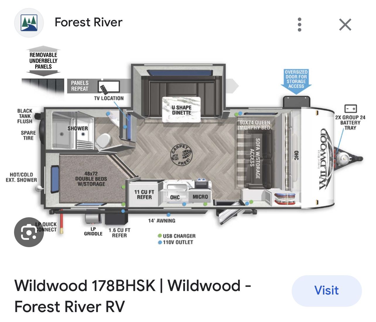 2022 Forest River Wildwood FSX