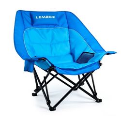 Oversized Camping Chair ,Portable Chair,with Side Cup Holder,Side Pocket and Cooler Bag
